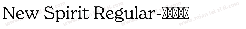 New Spirit Regular字体转换